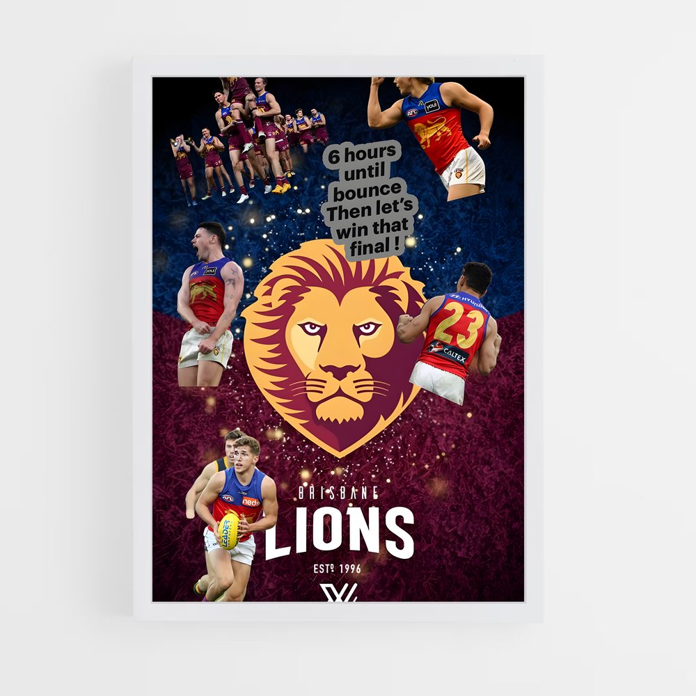 Poster Roar of the Lions – affiche Football australien (vue 3)